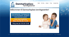 Desktop Screenshot of danmarksplass-tannlegesenter.no