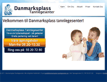 Tablet Screenshot of danmarksplass-tannlegesenter.no